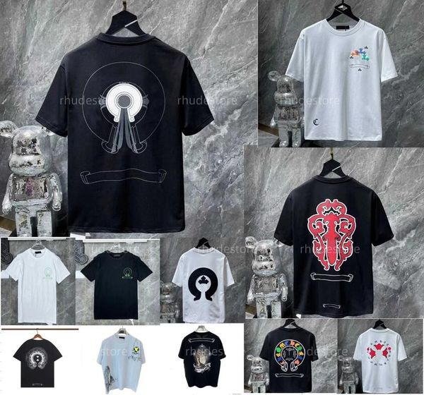 

mens tshirts luxury classic mens t shirt fashion ch brand letter sanskrit cross pattern sweater tshirts designers pullover cotton tshirts w, White;black