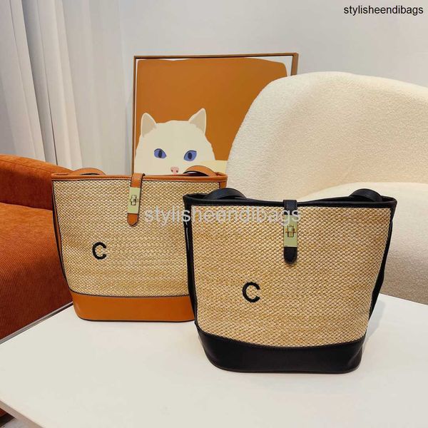 

stylisheendibags shoulder bags bags crossbody bags straw weave tote ladies fashion handbag shoulder leather designer cross body female purse
