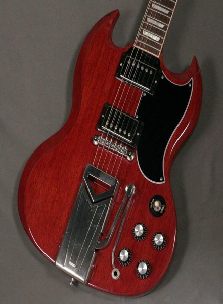 

sg standard 61 sideways vibrola cherry ggb7q electric guitar5317106
