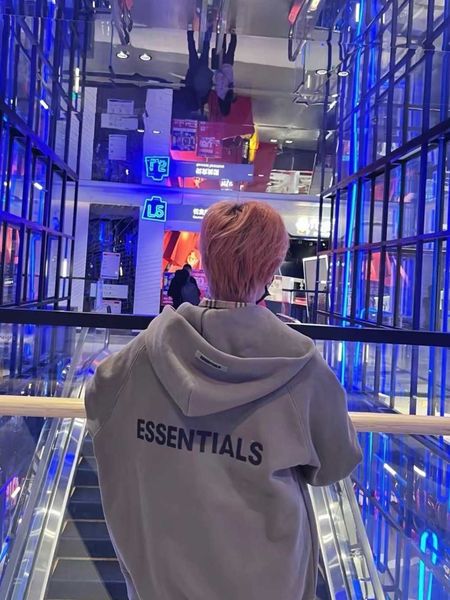 

men's hoodies fashion ess designer hoody fog ess high street hoodie brand american zipper loose cardigan sweater coat couple cotton, Black