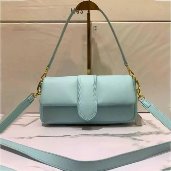 

2023 new fashion Letter Designer Bag Women Leather Shoulder Bags 8 Colors Underarm Tote Bag Purse Jac Leather Messenger Bag Lady Luxurys Handbags wallet, Light blue