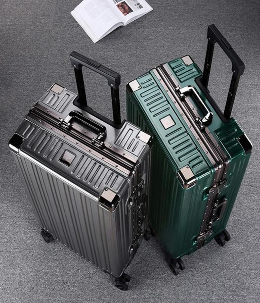 

suitcase universal wheel trolley password luggage male and female aluminum frame2413349