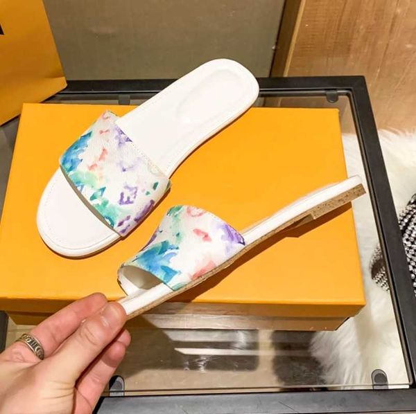 

woman sandals flip flops designer slippers multicolor jacquard monograms flat mule perforated outdoor slides summer luxury ladies beach pool, Black