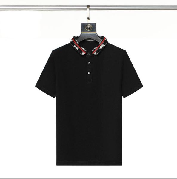 

2023 mens polo designer t shirt summer short sleeve men polos embroidery tee men women lovers luxury t-shirts fashion 100% cotton quality, White;black