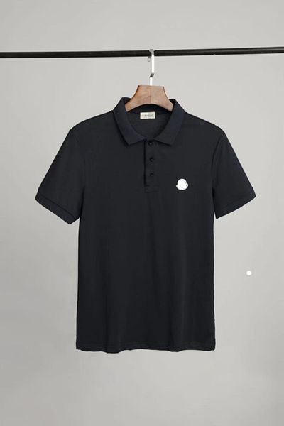 

men's polo t-shirt summer casual outdoor cotton lapel sleeves, White;black