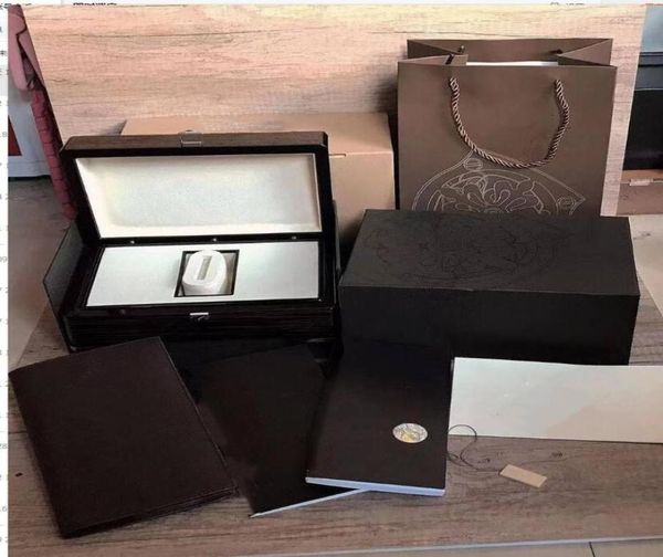 

watch box wood watch box for pp boxes booklets print custom card watch case original matching papers security card gift bag t7409404, Black;blue