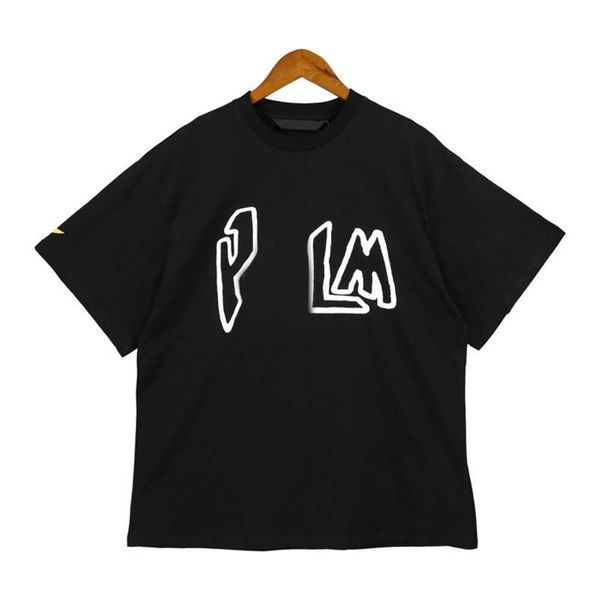 

619s ner men's t shirts shirt palms palmangel city limited inkjet graffiti letter printing women's sailboat short-sleeved9isy, White;black