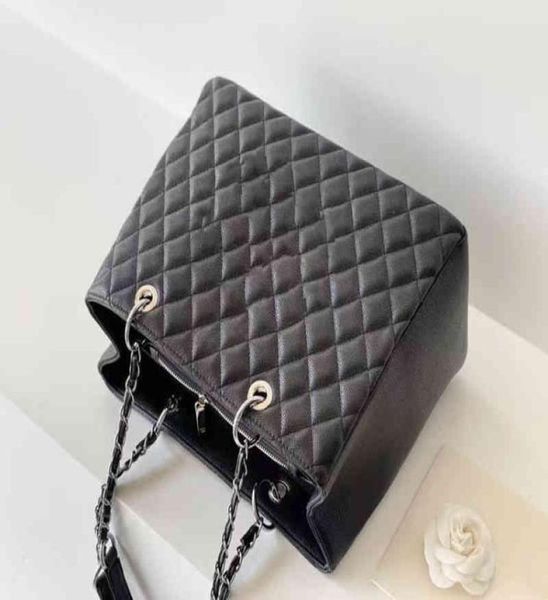 

new large capacity sheepskin shoulder bag lingge chain handbag leather women039s tote bag simple shopping bag aa2203022948744
