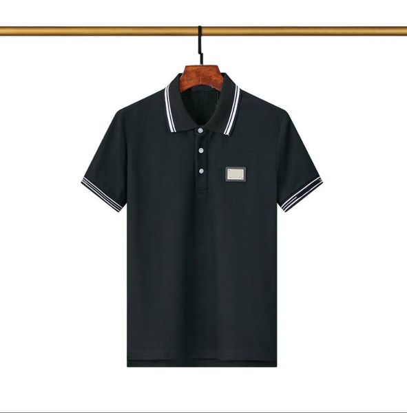 

mens polo designer t shirt summer short sleeve men polos embroidery tee men women lovers luxury t-shirts fashion 100% cotton quality, White;black