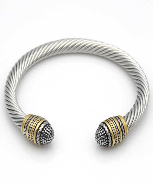 

popular steel room gold two color bracelet stainless steel cable bracelet street auction mixed batch2085150, Black