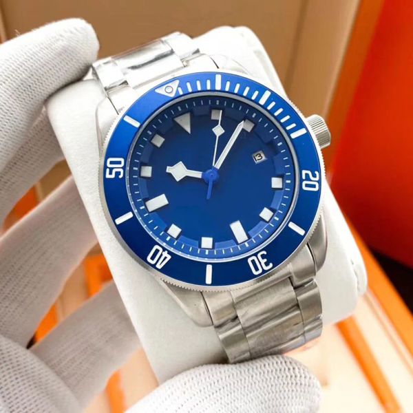 

mens watch automatic mechanical movement watch designer watch 42mm dial stainless steel watch sapphire monda luxury business fashion watch d, Slivery;brown