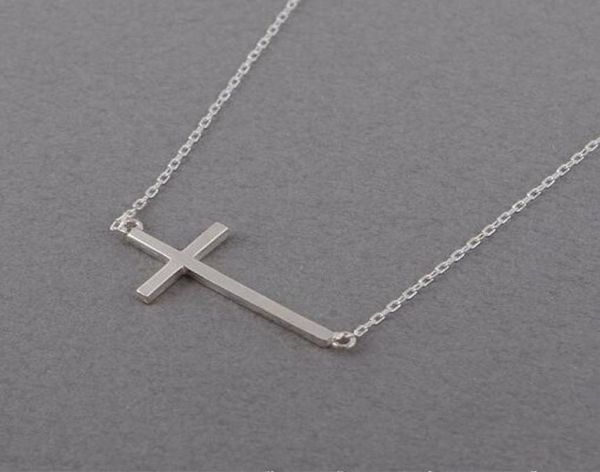 

fashion cross pendant for women necklace whole 18k gold silver plated4880153
