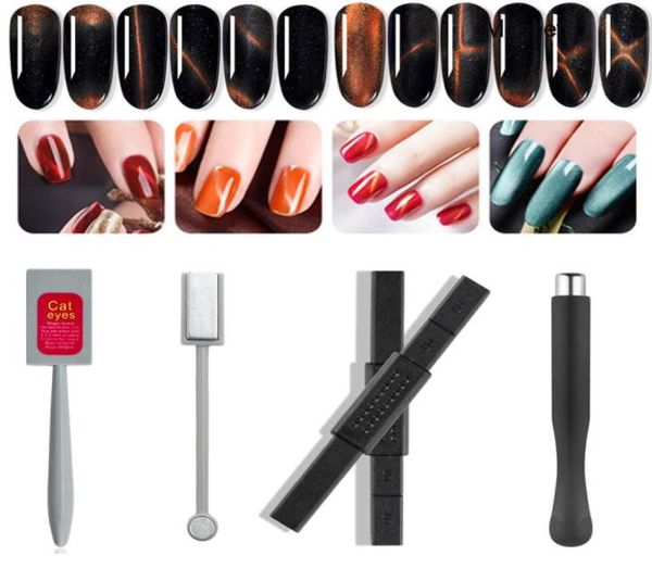

2in1 double headed nail art magnet stick 9d cat eyes magnet magnetic for nail gel polish 3d line strip effect strong magnetic pen 5850552