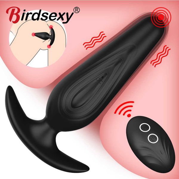 

vibrating plugs dildo vibrator prostate massage wireless remote control anal plug toys for man/woman