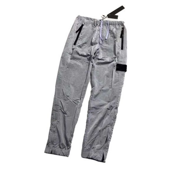 

*2801 men's pants 2022 fashion new style metal nylon pocket embroidered badge elastic thin casual pjje, Black