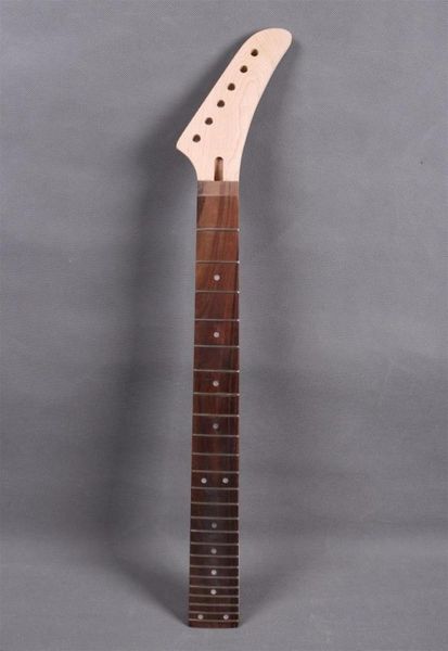 

1x electric guitar neck 24 fret maplerose wood fretboard bolt on8669609