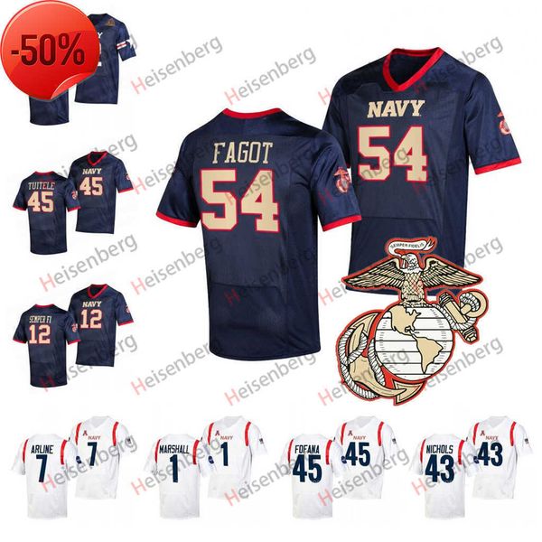 

tama tuitele 2022 navy midshipmen football jersey malcolm perry john marshall bijan nichols elias larry terrell jr. maquel haywood tai lavat, Black;red