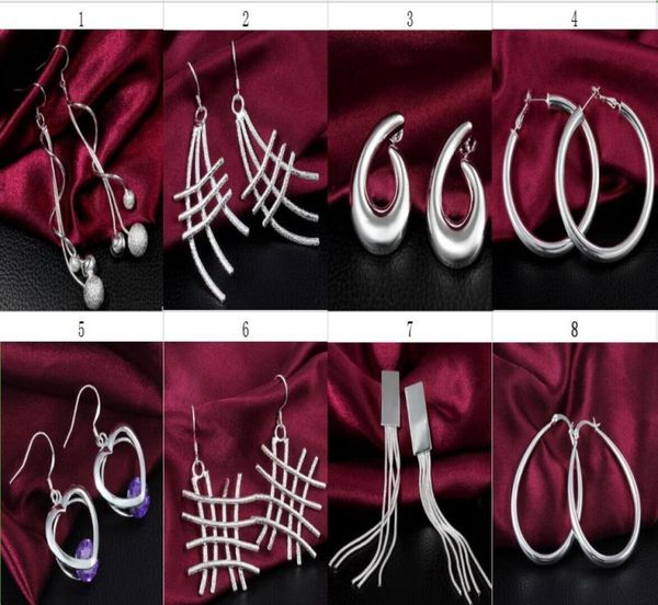 

fashion jewelry manufacturer mixed 50 pcs a lot earrings 925 sterling silver jewelry factory fashion shine earrings 17697627015