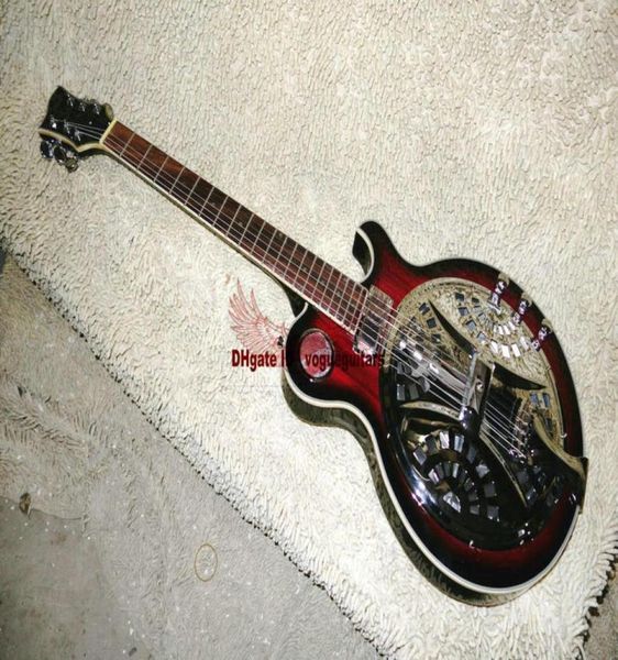 

new custom dobro guitar resonator red custom shop electric guitar new arrival whole guitars 5540113