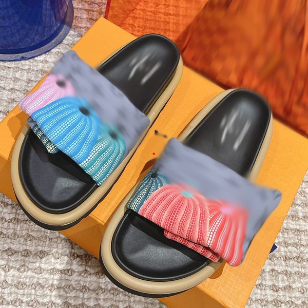 

2023 fashion all colors slides slippers shoes running casual outdoor sneaker good perfect leather ladies sandals size us 4.5-8.5 -226, Black