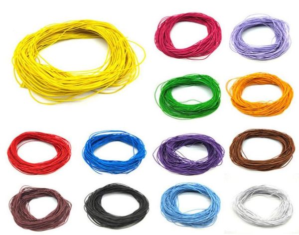 

24m1mm beads jewelry elastic rope rubber line beading cord for diy bracelet necklace jewelry making3102641, White;red