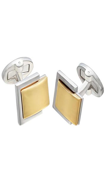 

yoursfs fashion cuff links men039s gold business cufflink unique rectangular shirt jewelry gift8209856, Silver