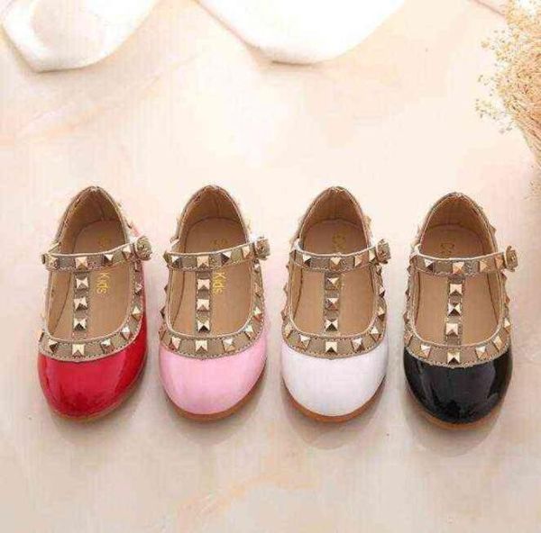 

cctwins kids spring girls brand for baby shoes stud single shoes children nude sandal toddler princess flats party dance shoe x0705055870