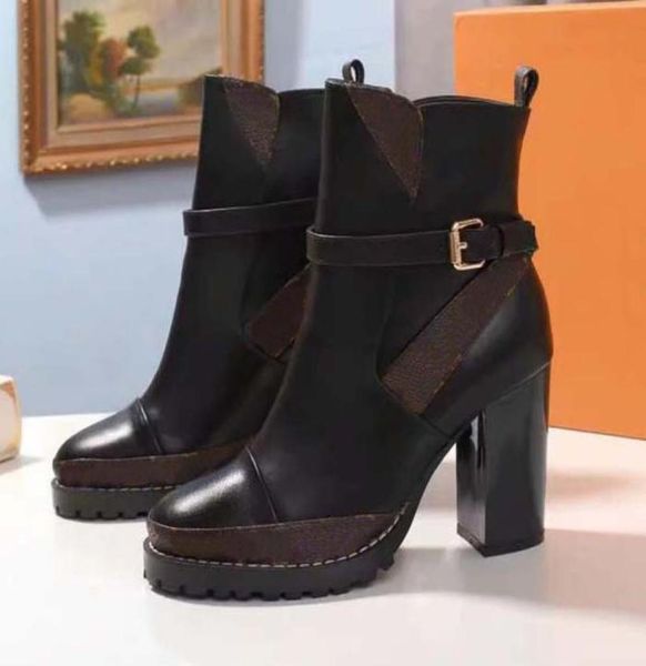 

womens heels boots fashion chunky ankle boot black calf leather trim brings a chic to this armyinspired style its laces and2163639