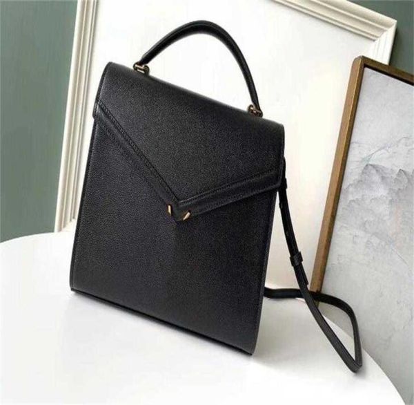 

5a 578000 245cm cassandra handle medium bag grained embossed leather shoulder bag with dust bag8148988