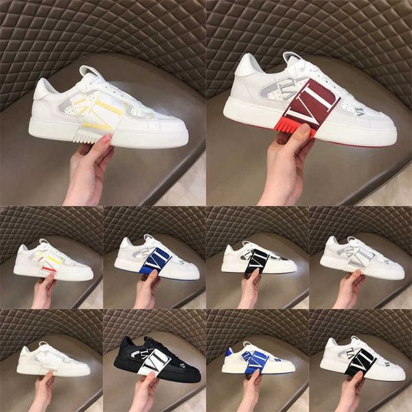 

casual shoes women fashion genuine leather patchwork low trainers sneakers runway platform wedges round toe lace up men, Black