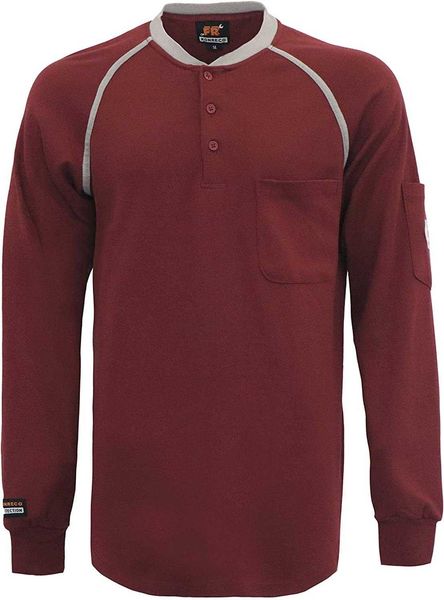 

konreco fr summer flame retardant 155.93 light weight and 198.44 grams cat2 henley shirt bqbq j33i, White;black