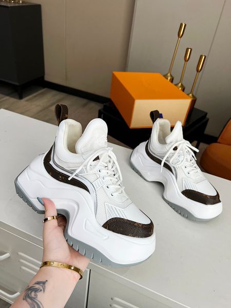 

new designer woman shoe men fashion leather lace up white black outdoor sports luxury running shoes 0522