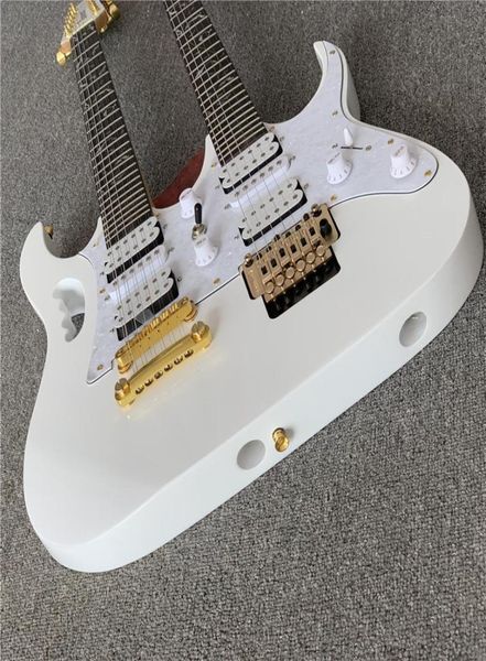 

new styleelectric guitar 126 strings double neck white guitarreal pos electric guitarra5343565