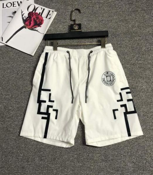 

men fashion designer waterproof fabric summer men shorts brand clothing swimwear beach pants swimming board shorts #001, White;black