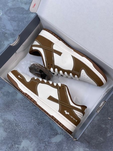 

original quality skates shoes of duks low brown black white designer men women lifestyle outdoor casual sneakers 2023 limited offer