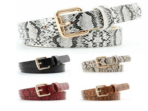 

belts ladies women classic snake skin leather waistband wide belt strap6559442, Black;brown