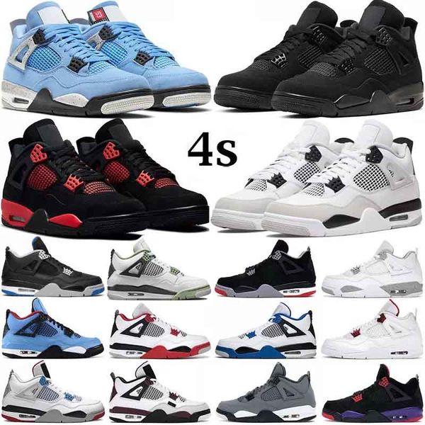 

2023 jumpman 4 men basketball shoes military black 4s cat canvas fire red thunder white oreo hyper royal womens trainers sports sneakers ten