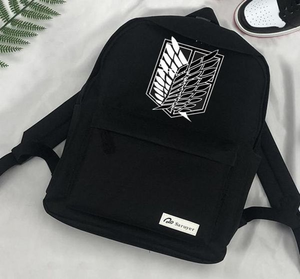 

attack on titan shingeki no kyojin backpack kawaii travel plecaki bolso mujer sac a dos7391000