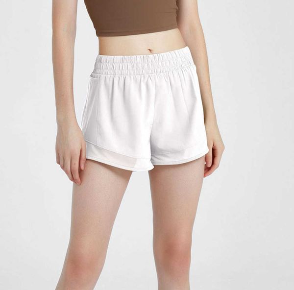 

designer lu-308 yoga short pants womens stretch running sports shorts ladies casual sweatpants girls exercise fitness wear leisure2023, White;black