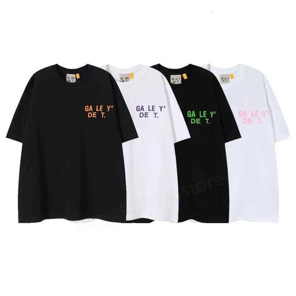 

designer galleries t-shirt depts tees mens women t shirts simple summer short sleeves letters print fashion cottons luxurys leisure clothin, White;black