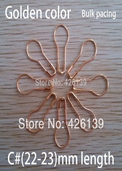 

whole 1000pcslot c 22mm length metal pear shaped gold safety pins steel brooch pin 4 colors for choose5191032, White;red