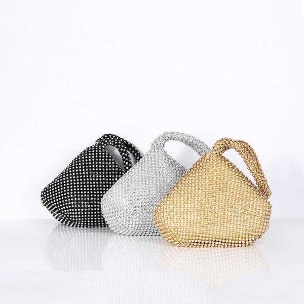 

womens fashion dinner bag diamond embedded handmade banquet all match evening mine clutch handbag