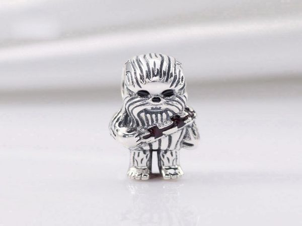

2020 new 925 sterling silver star chewbacca charm bead fits european pandora jewelry charm bracelets6836350, Black