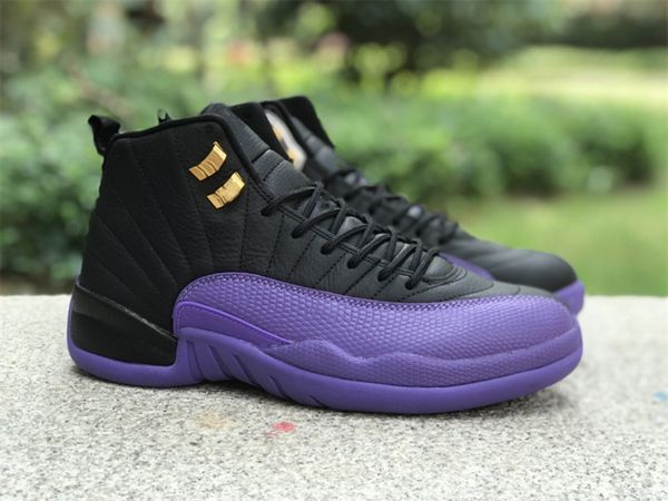 

basketball shoes jumpman 12 12s field purple gs og sports sneakers with og box