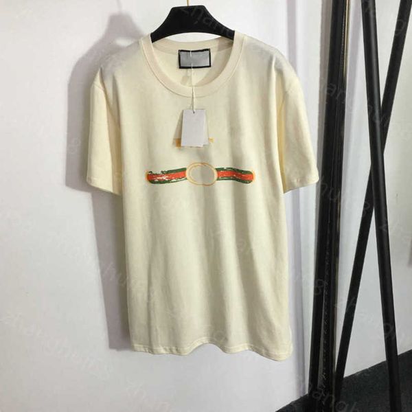 

23ss womens t-shirt womens designer clothing tee round neck pure cotton alphabet do old logo printed cotton short sleeve t-shirt womens clot, White
