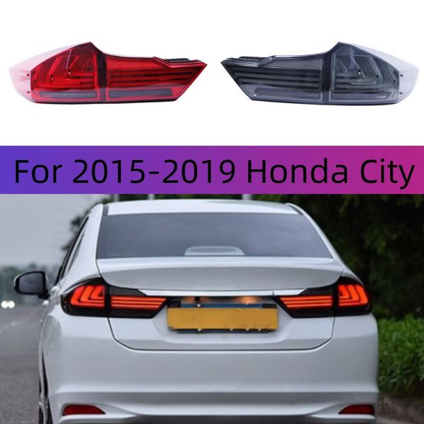 

car rear lamps auto accessories for 20 15-20 19 honda city taillight assembly led running light brake lamp streamer turn signal
