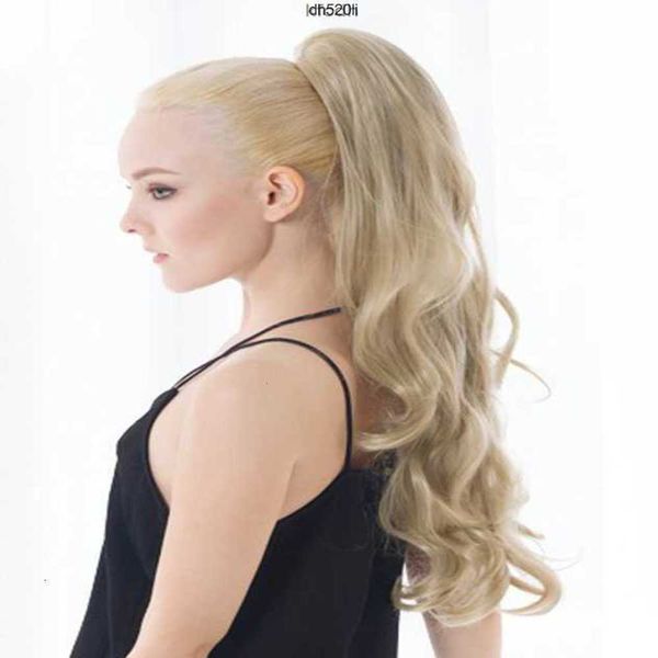 

summer brand ponytail women's glamour long curly wavy blonde ponytails extensions party hair wear claw clip in p tailsz9kiz9ki