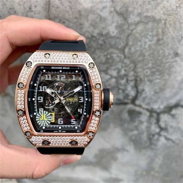 

men luxury richads watch milles mechanical most expensive mantian star leisure fashion bucket type large dial calendar hollow outqq, Slivery;black