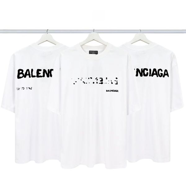 

2 new mens womens designer t shirts printed fashion man t-shirt cotton casual tees short sleeve luxury hip hop streetwear tshirts#49, White;black