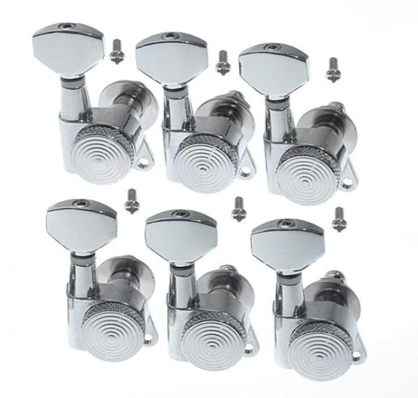 

new chrome guitar locking tuners electric guitar machine heads tuners guitar tuning pegs made in korea1570385